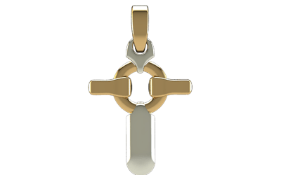Classic Christian Cross Pendant in 10K Gold