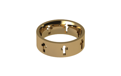 Gold Cross Ring