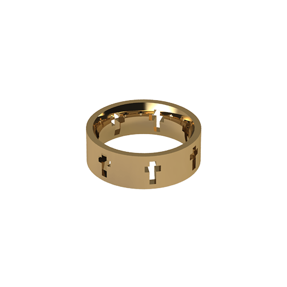 Gold Cross Ring