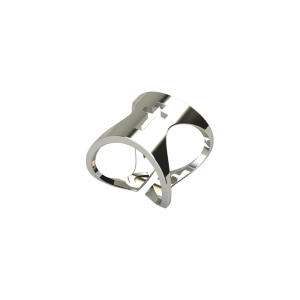 Wrap-around White Gold Cross Ring