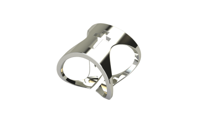 Wrap-around White Gold Cross Ring