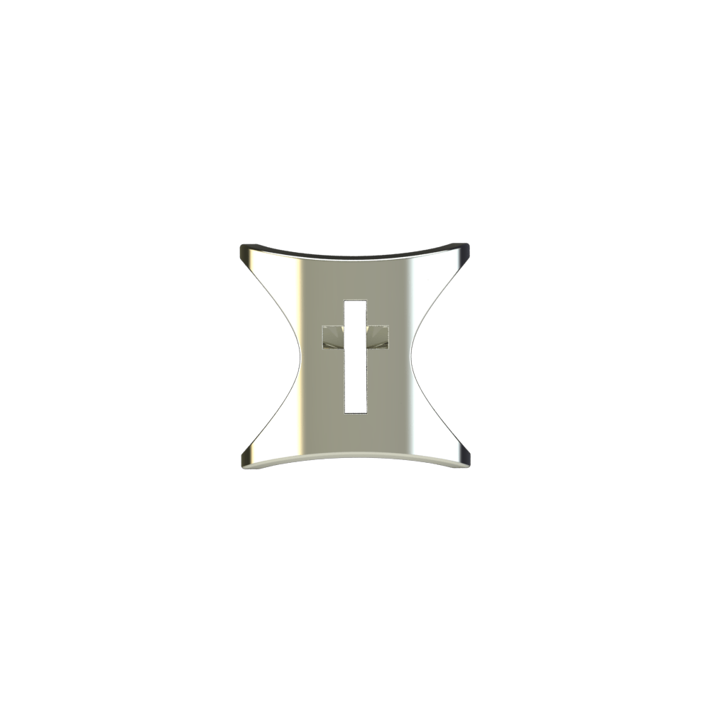 Wrap-around White Gold Cross Ring - Image 4