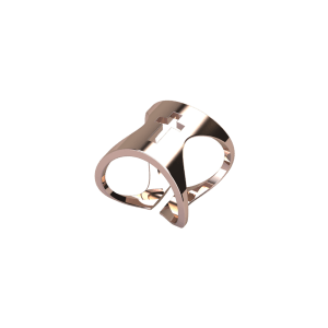 Wrap-around Rose Gold Cross Ring