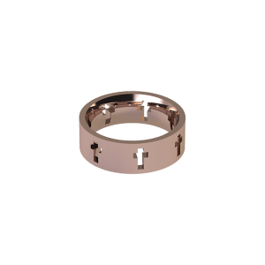 Rose Gold Cross Ring